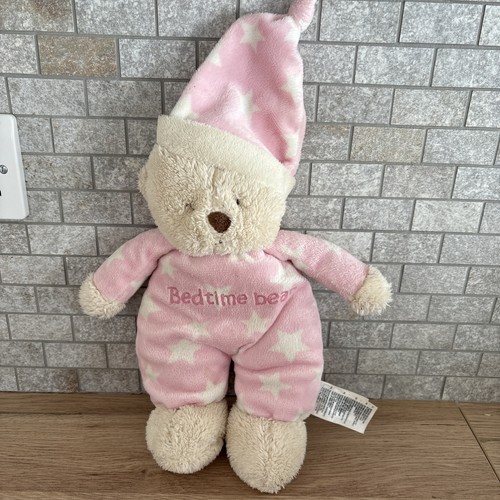 Mothercare pink bedtime bear - pink,