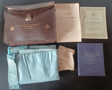 Masonic Collectables Bag Books Apron Lodge Charity 223 Royal Arch Plymouth