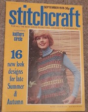 Stitchcraft  Magazine September 1976, Knitting, Crochet And Homemaking