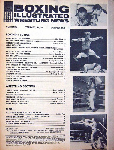 Old vintage print boxing 1965 - print,