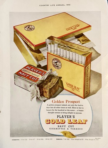 Vintage 1956 player gold - player’s,