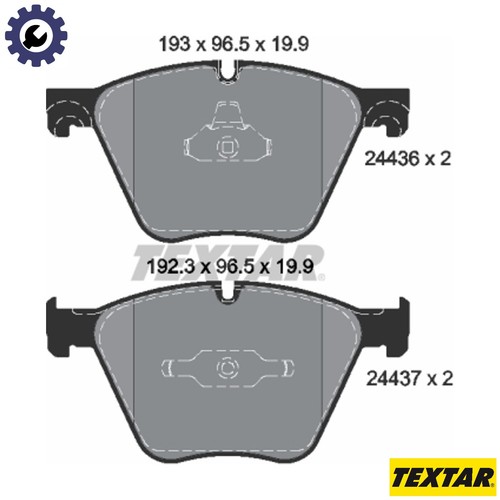 Brake pad set disc - set,