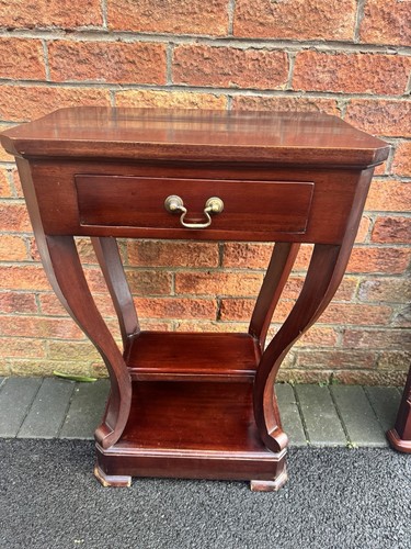 Antique repro side table - side,