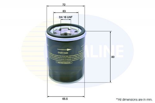 Engine oil filter - oil, comline
