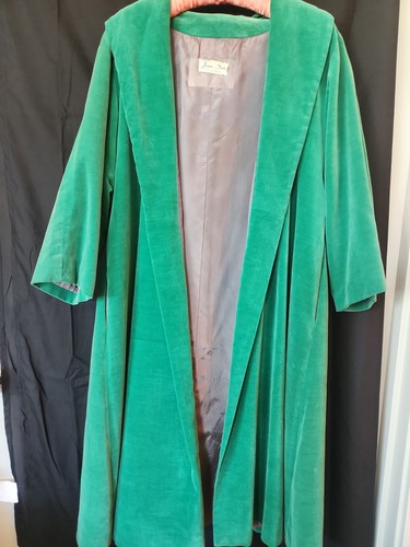Vintage 1960 green velvet - vintage, 1960's