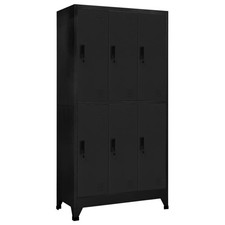 Locker Cabinet Steel Black