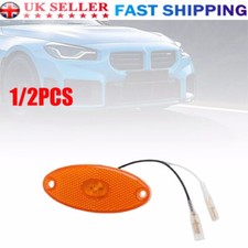 FOR JOKON SMLR2012 12V AMBER OVAL LED SIDE MARKER LAMPS LIGHTS CARAVAN MOTORHOME