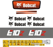 Bobcat E10z Mini Digger Decal Set.