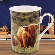 Highland Cow & Calf Fine China