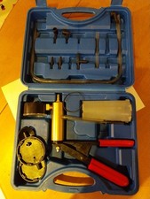 Brake Fluid Bleeder Bleeding Kit + Box Hand Held Vacuum Pressure Pump Tester set