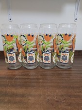 Texas Craft Beer Unique Whimsical Rare Beer Glasses. "Beer To Go" Set Of 4 