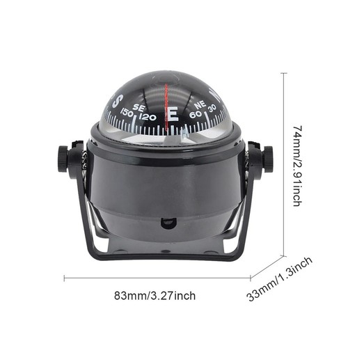 Marine compass with mount - marine,