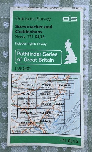 Vintage pathfinder map tm - os,