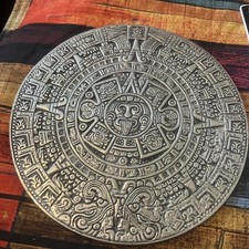 Large Aztec Calendar Sun Stone Plaque –  Wall Hanging 