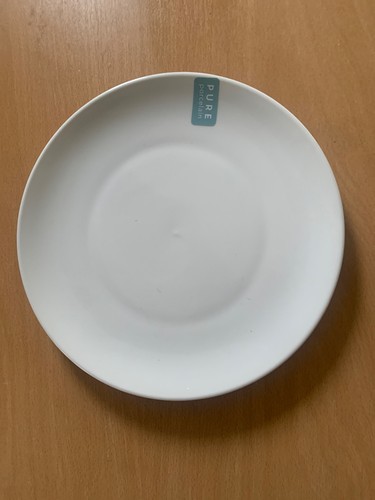 Pure white porcelain plate - pure,