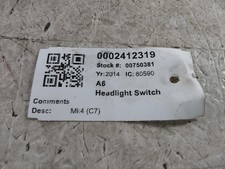 AUDI A6 HEADLAMP HEADLIGHT SWITCH TDI ULTRA S LINE 4G0941531S 11-18
