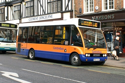 Centrebus mx07jnl hitchin 2007 - hitchin,