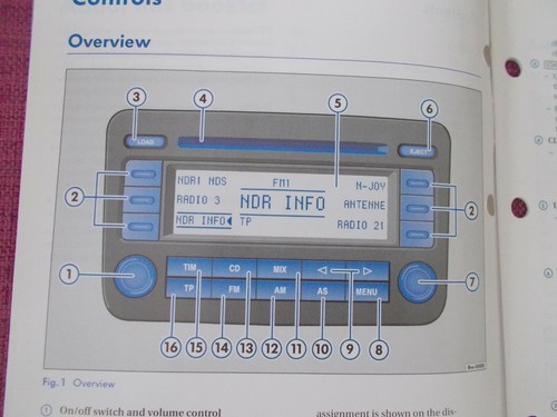 Volkswagen rcd 500 - 500, radio