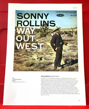 Sonny Rollins Way Out West Album Cover Art PICTURE / PRINT 12" x 9"