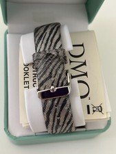 DMQ Diamonique Ladies Watch Animal Print Leather Strap (QVC)