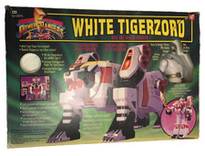 WHITE TIGERZORD AND WHITE POWER RANGER BANDAI BOXED INSTRUCTIONS INCOMPLETE