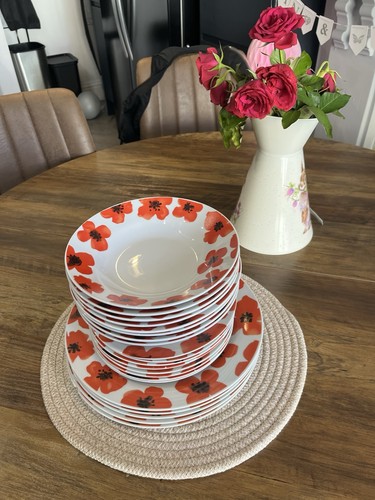 Sabichi porcelain poppy - porcelain, bowl