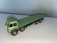 DINKY SUPERTOYS 502 FODEN FLAT TRUCK Green / Silver Flash - 1st Cab 