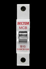 SECTOR 10 AMP CURVE B 6kA MCB