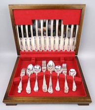 Silver plated cutlery canteen - plated,