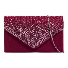 Ladies Satin Sparkly diamante