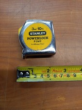 Vintage Stanley Powerlock P3ME 3m/10ft Metal Tape Measure Good Vintage Cond
