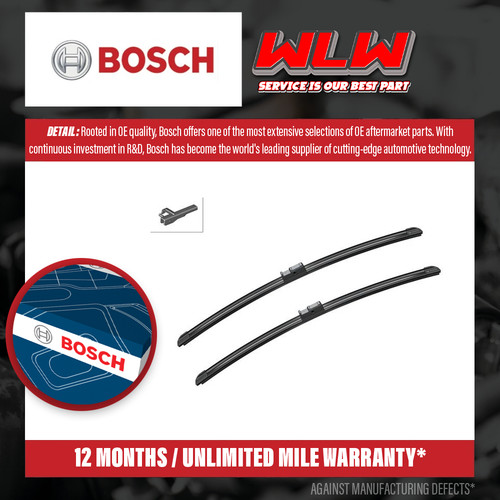 Wiper blades flat - 2x, /