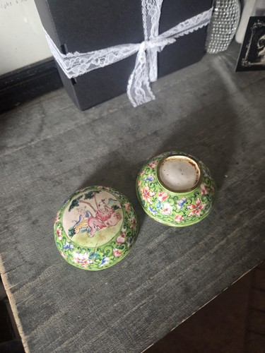 Antique chinese canton enamel - canton,