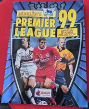 Merlins Premier League 99 Official Sticker Collection Book Incomplete 