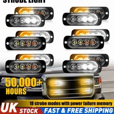12x 4 LED Strobe Light Bar Car