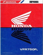 HONDA VFR750FL ORIGINAL 1989 FACTORY WORKSHOP MANUAL SUPPLEMENT