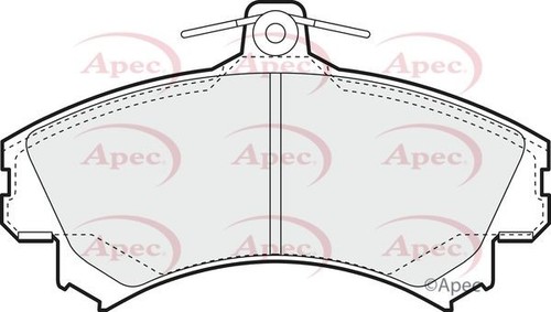 Apec front brake pad - front,