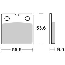 REAR BRAKE PADS SBS 506LS for