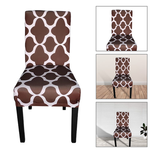 Printed stretch dining chair - stretch,