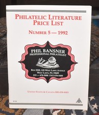 PHILATELIC LITERATURE PRICE