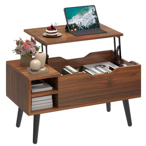 Lift top coffee table - coffee, with