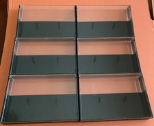 6 x EMPTY CASSETTE CASES HIGH