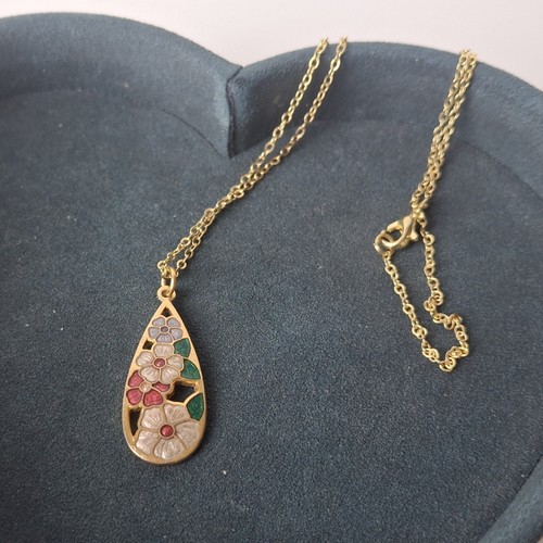 Sea gems floral enamel - sg,