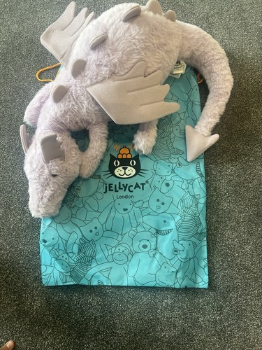 Jellycat lavender dragon huge - jellycat,
