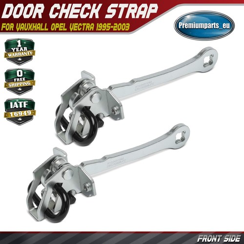Door hinge stop check strap - 2x,