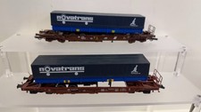 Roco HO Pocket Wagons with Novatrans Semi-Trailer DB x2