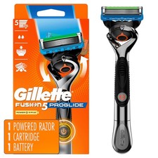 Gillette Fusion5 ProGlide Power Men's Razor, Handle & 1 Blade Refill