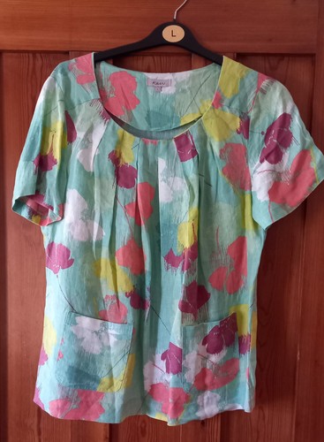 Kew linen top green with - kew,