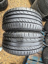 2X Continental Conti Sport Contact 5  205 45 R17 XL Tread Depth 6mm DOT 3619