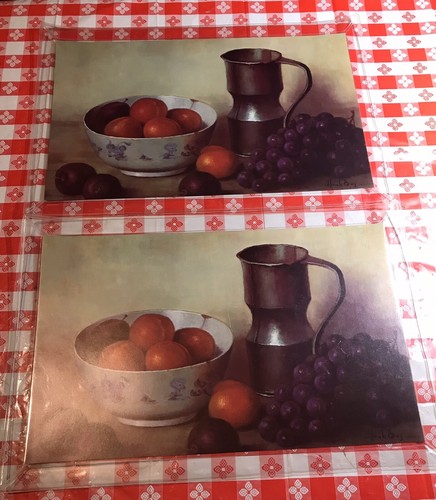 Vintage placemats laminated - placemats,